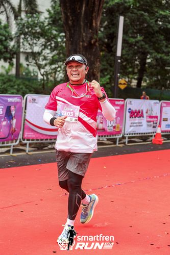 Race photo from Smartfren Run 2024
