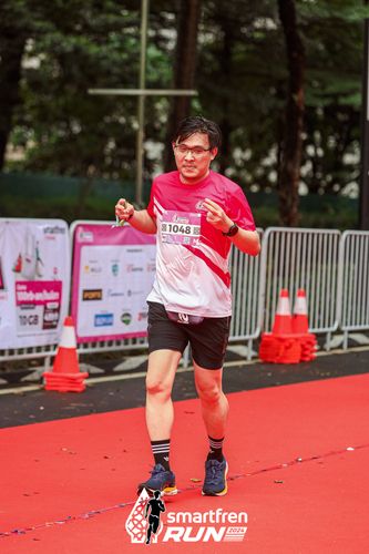 Race photo from Smartfren Run 2024