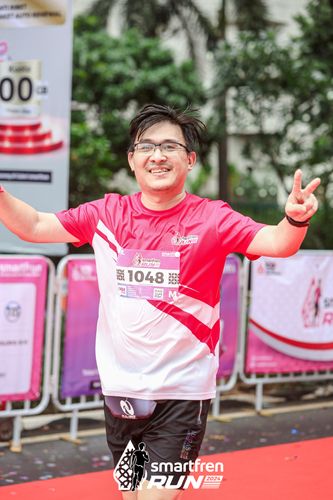 Race photo from Smartfren Run 2024