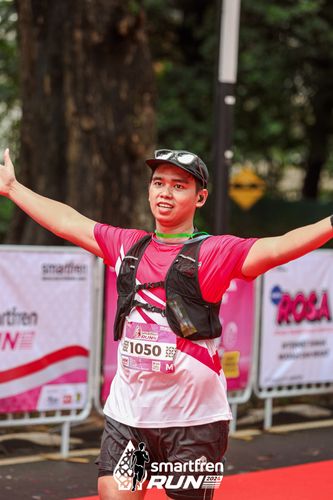 Race photo from Smartfren Run 2024
