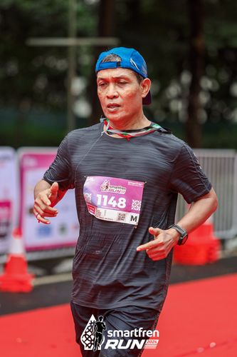 Race photo from Smartfren Run 2024