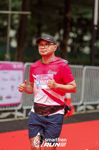 Race photo from Smartfren Run 2024