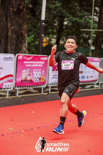 Race photo from Smartfren Run 2024