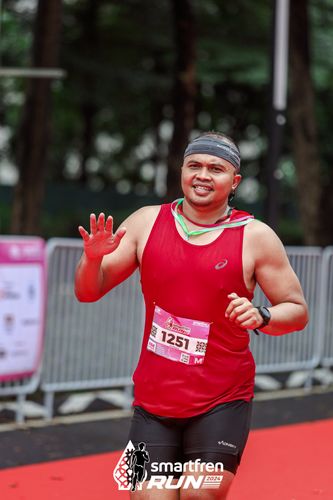 Race photo from Smartfren Run 2024