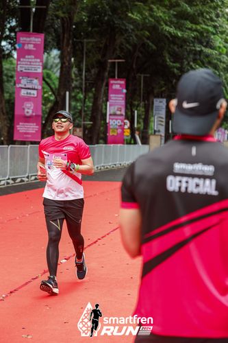 Race photo from Smartfren Run 2024