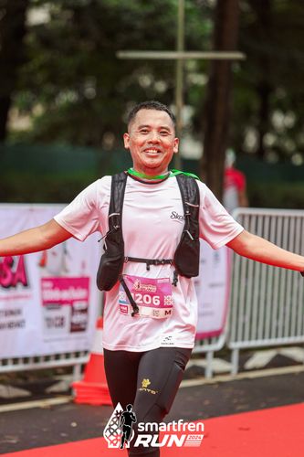Race photo from Smartfren Run 2024