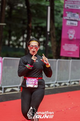 Race photo from Smartfren Run 2024