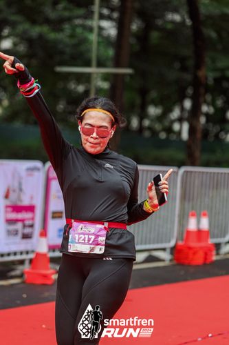 Race photo from Smartfren Run 2024