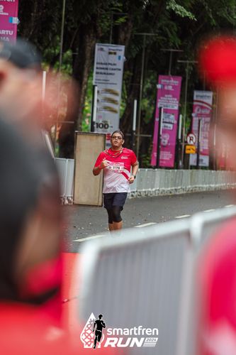 Race photo from Smartfren Run 2024