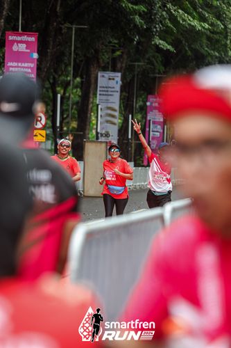Race photo from Smartfren Run 2024