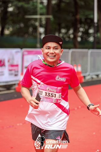 Race photo from Smartfren Run 2024