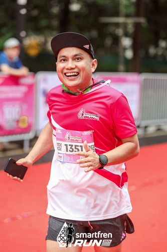 Race photo from Smartfren Run 2024