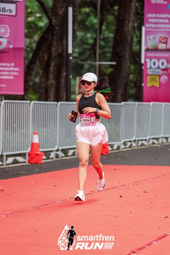 Race photo from Smartfren Run 2024
