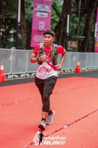 Race photo from Smartfren Run 2024