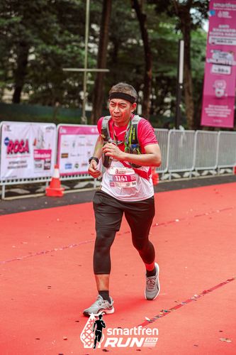 Race photo from Smartfren Run 2024