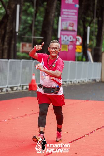 Race photo from Smartfren Run 2024