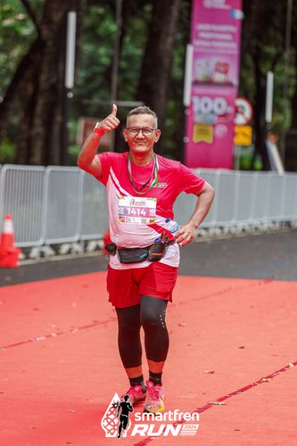 Race photo from Smartfren Run 2024