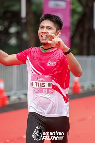 Race photo from Smartfren Run 2024