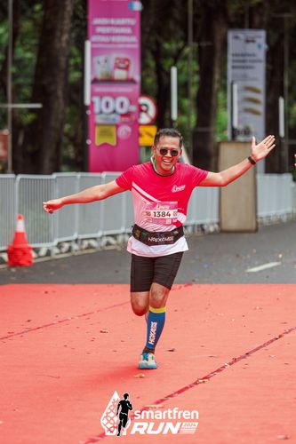 Race photo from Smartfren Run 2024