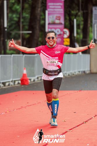 Race photo from Smartfren Run 2024
