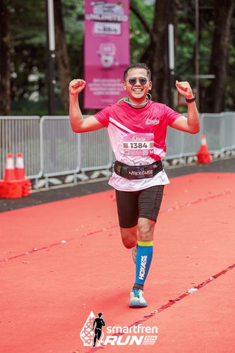Race photo from Smartfren Run 2024