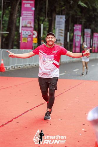 Race photo from Smartfren Run 2024