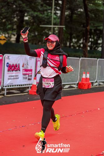 Race photo from Smartfren Run 2024