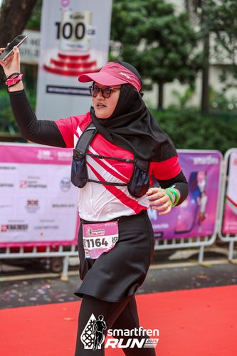 Race photo from Smartfren Run 2024