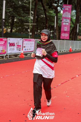 Race photo from Smartfren Run 2024