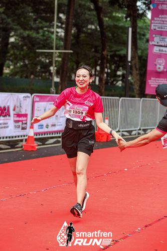 Race photo from Smartfren Run 2024