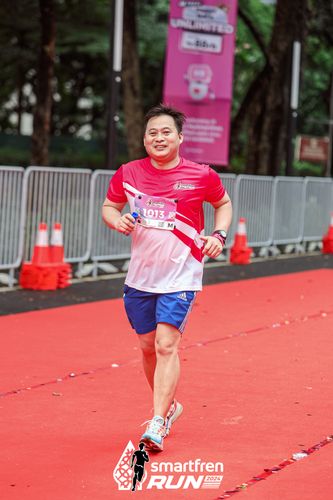 Race photo from Smartfren Run 2024