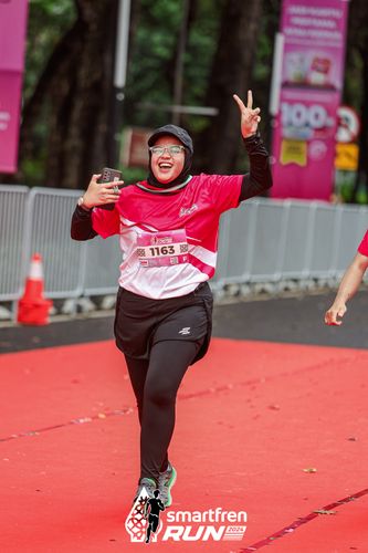 Race photo from Smartfren Run 2024