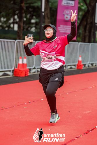 Race photo from Smartfren Run 2024