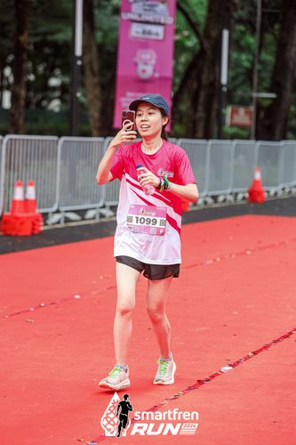 Race photo from Smartfren Run 2024