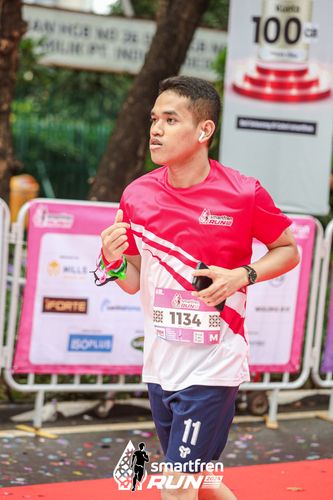 Race photo from Smartfren Run 2024