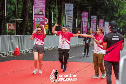 Race photo from Smartfren Run 2024