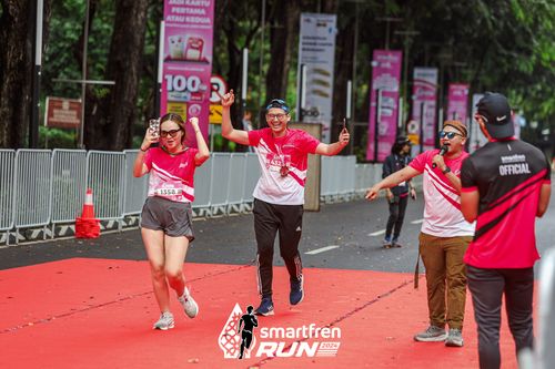 Race photo from Smartfren Run 2024