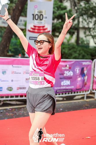 Race photo from Smartfren Run 2024
