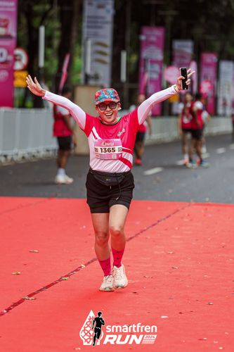 Race photo from Smartfren Run 2024