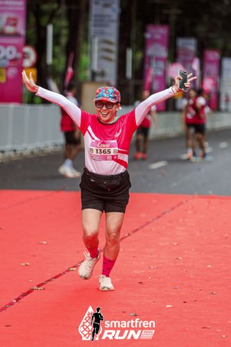 Race photo from Smartfren Run 2024
