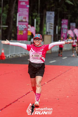 Race photo from Smartfren Run 2024