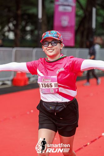 Race photo from Smartfren Run 2024