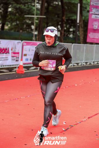 Race photo from Smartfren Run 2024