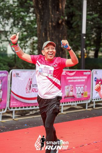 Race photo from Smartfren Run 2024