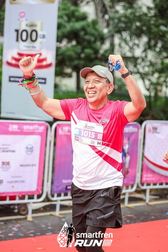 Race photo from Smartfren Run 2024