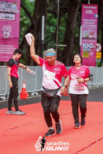 Race photo from Smartfren Run 2024