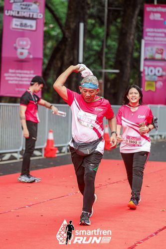 Race photo from Smartfren Run 2024