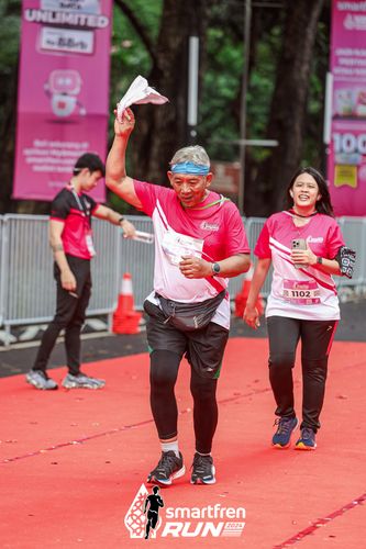 Race photo from Smartfren Run 2024
