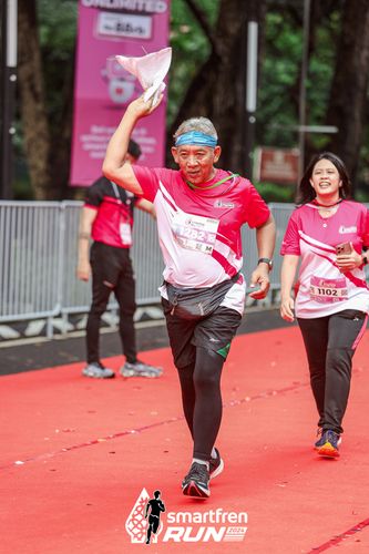 Race photo from Smartfren Run 2024