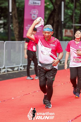 Race photo from Smartfren Run 2024